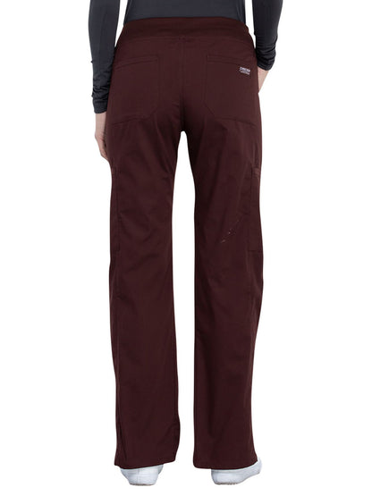 Women's Mid Rise Straight Leg Cargo Pant - WW170 - Espresso