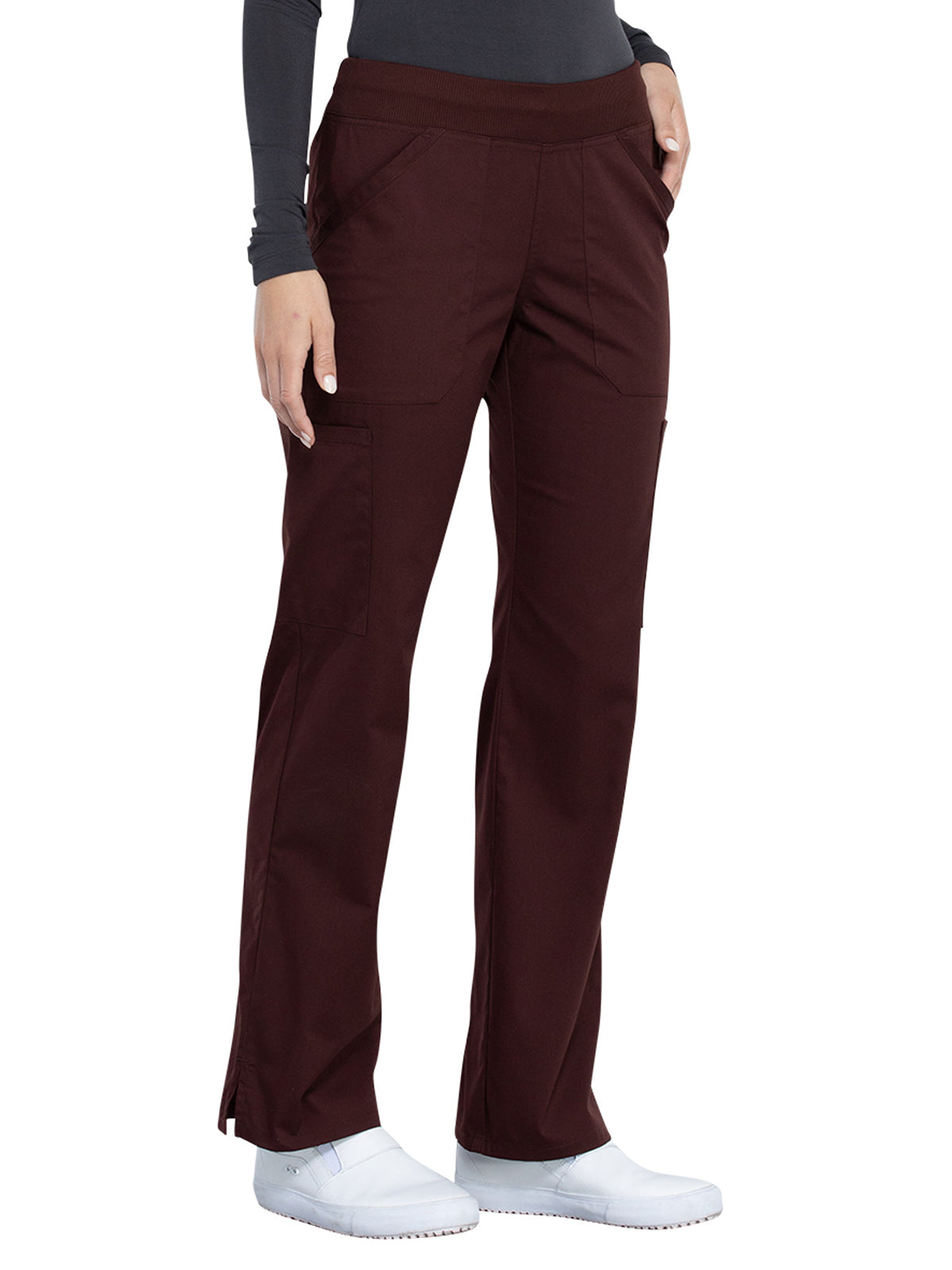 Women's Mid Rise Straight Leg Cargo Pant - WW170 - Espresso