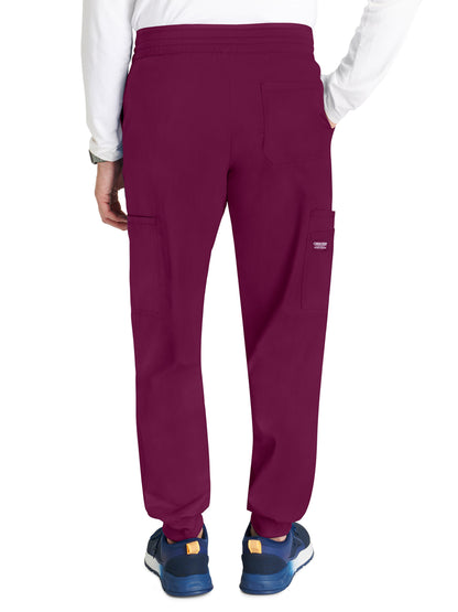 Men's Mid-Rise Pull-On Scrub Pant - WW251 - Wine