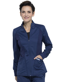 Women's 2-Pocket Zip Front Jacket - WW301 - Navy