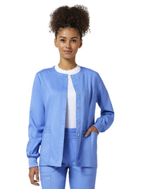 Women's 3-Pocket Snap Front Jacket - WW310 - Ciel
