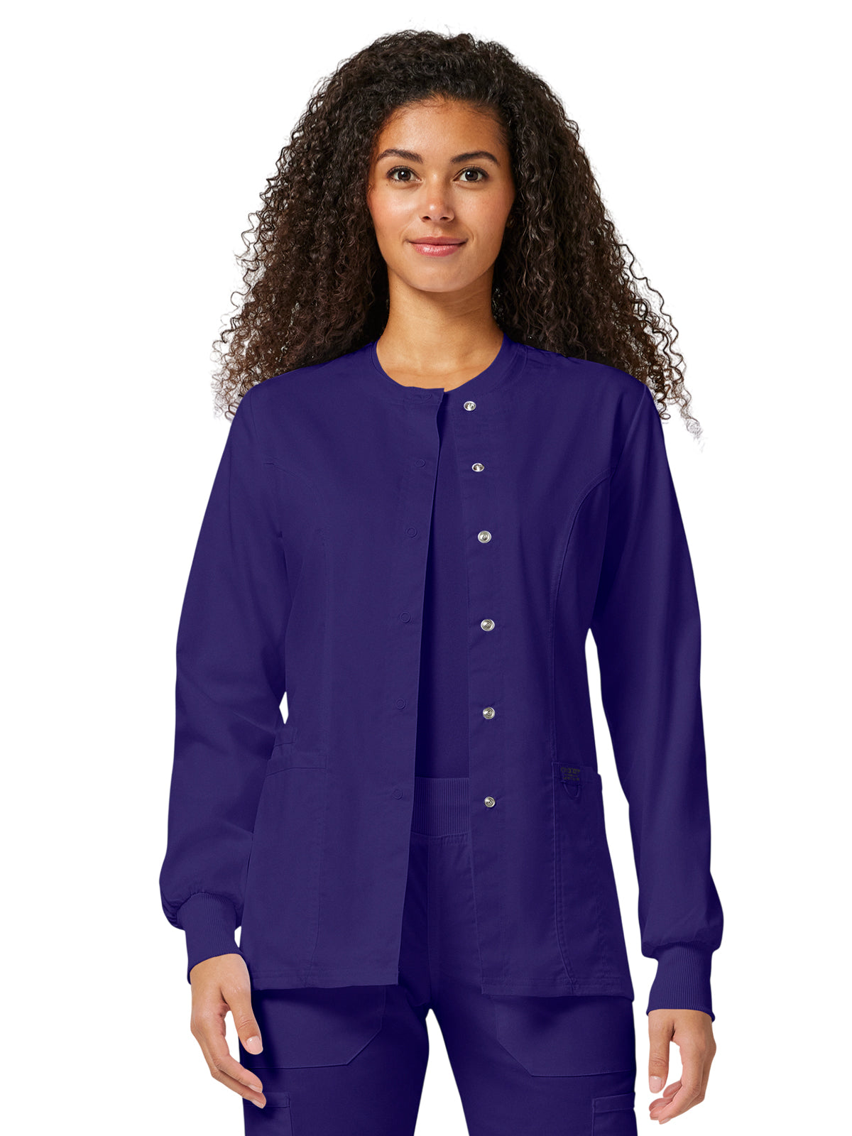 Women's 3-Pocket Snap Front Jacket - WW310 - Grape