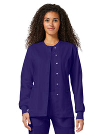 Women's 3-Pocket Snap Front Jacket - WW310 - Grape