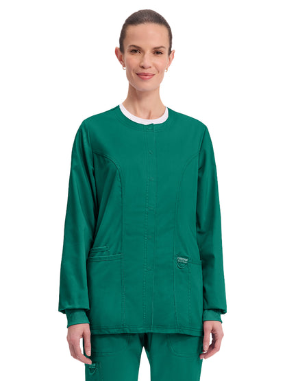 Women's 3-Pocket Snap Front Jacket - WW310 - Hunter Green