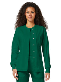 Women's 3-Pocket Snap Front Jacket - WW310 - Hunter Green