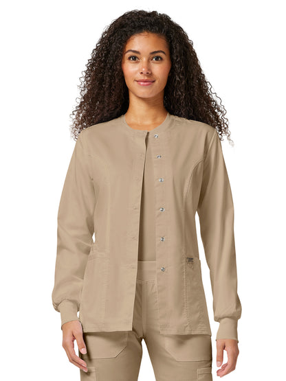 Women's 3-Pocket Snap Front Jacket - WW310 - Khaki