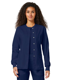 Women's 3-Pocket Snap Front Jacket - WW310 - Navy