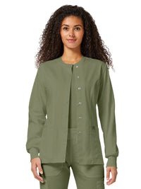 Women's 3-Pocket Snap Front Jacket - WW310 - Olive