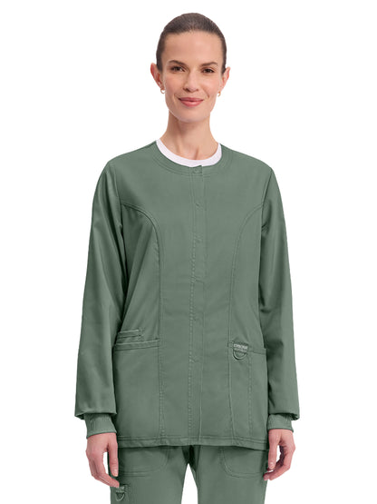 Women's 3-Pocket Snap Front Jacket - WW310 - Olive