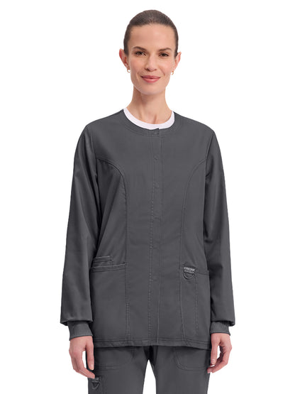 Women's 3-Pocket Snap Front Jacket - WW310 - Pewter