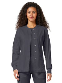 Women's 3-Pocket Snap Front Jacket - WW310 - Pewter