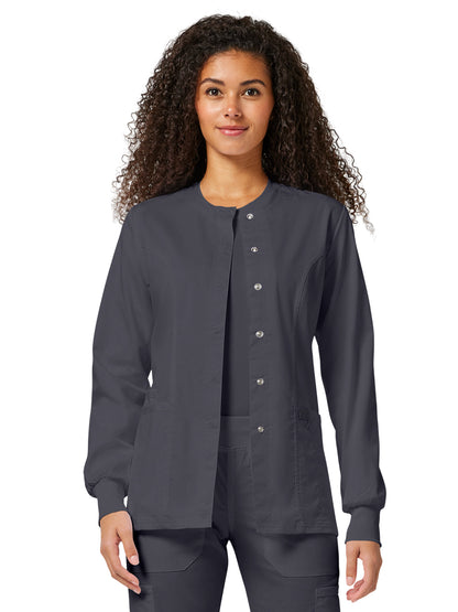 Women's 3-Pocket Snap Front Jacket - WW310 - Pewter