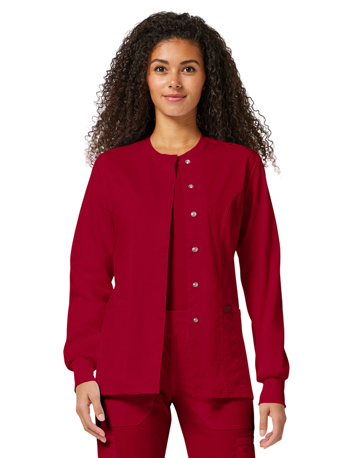Women's 3-Pocket Snap Front Jacket - WW310 - Red