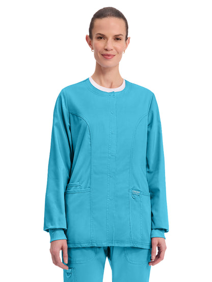 Women's 3-Pocket Snap Front Jacket - WW310 - Turquoise