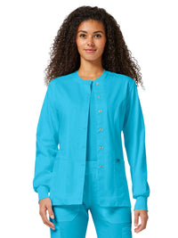 Women's 3-Pocket Snap Front Jacket - WW310 - Turquoise