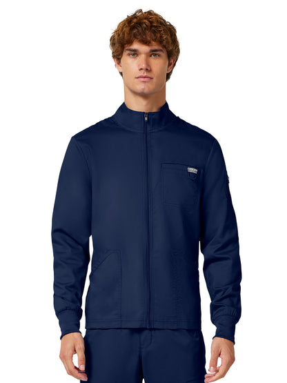 Men's 5-Pocket Zip Front Jacket - WW320 - Navy