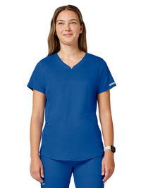 Women's 2-Pocket V-Neck Top - WW601 - Royal