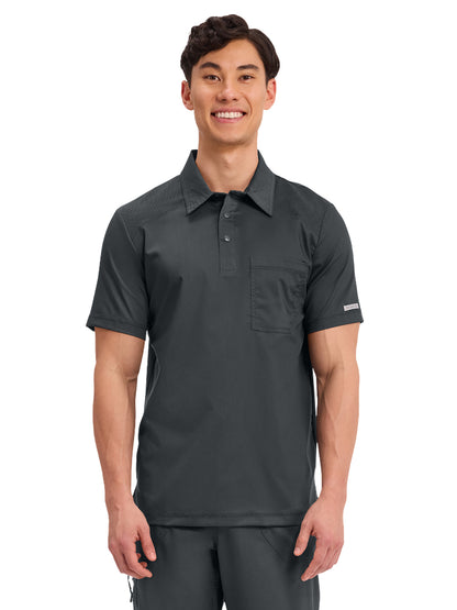 Men's 1-Pocket Polo Shirt - WW615 - Black