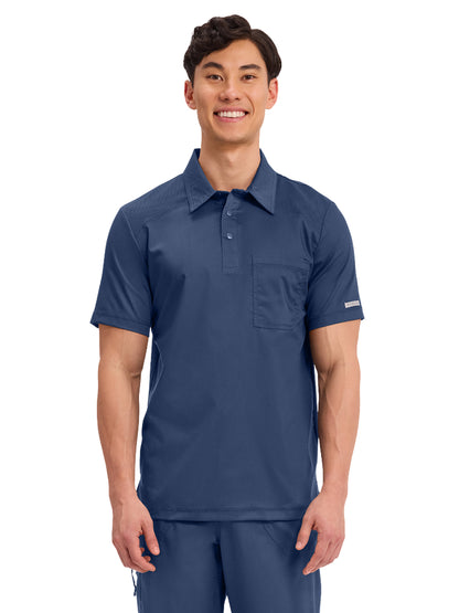 Men's 1-Pocket Polo Shirt - WW615 - Navy