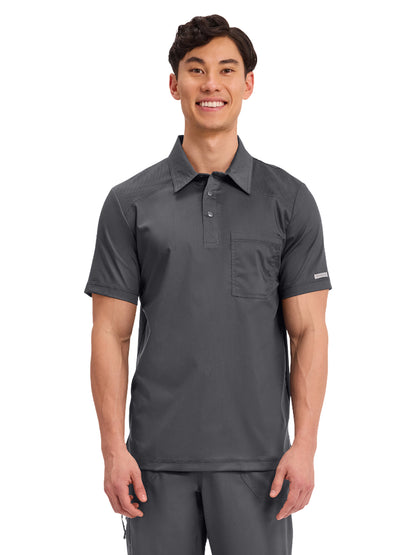 Men's 1-Pocket Polo Shirt - WW615 - Pewter