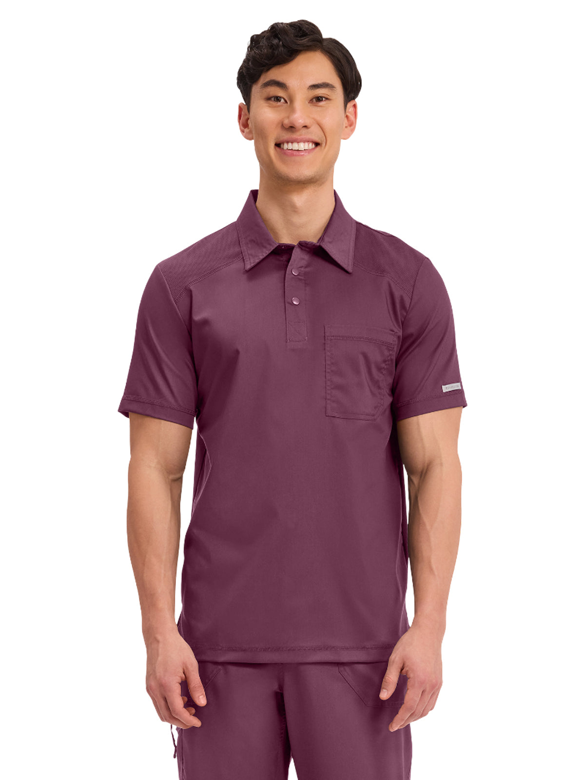 Men's 1-Pocket Polo Shirt - WW615 - Wine