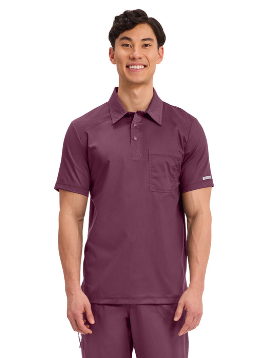 Men's 1-Pocket Polo Shirt - WW615 - Wine
