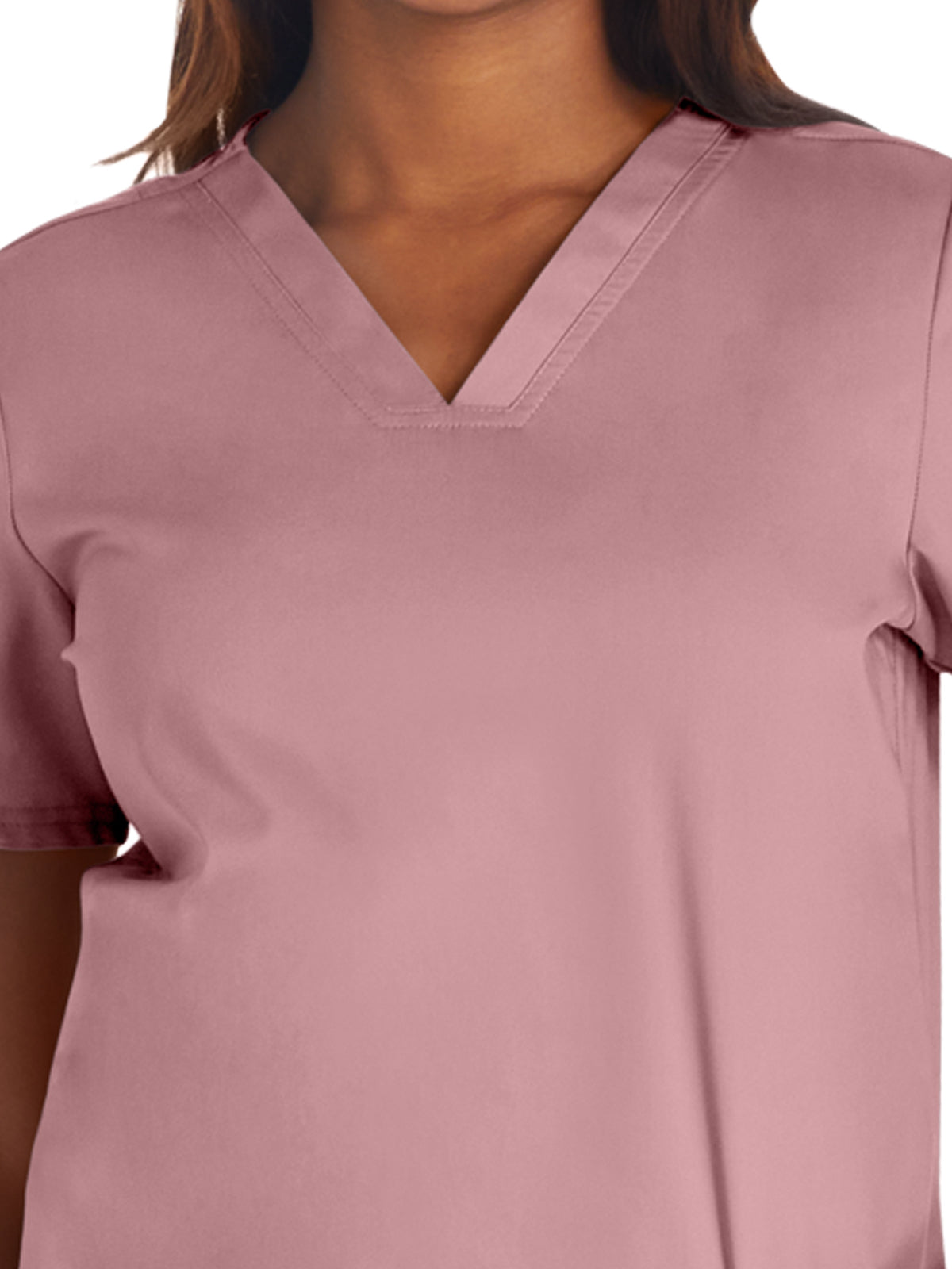 Women's 3-Pocket V-Neck Scrub Top - WW620 - Pink Essence