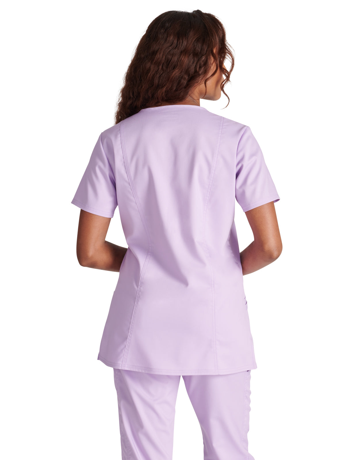 Women's 3-Pocket V-Neck Scrub Top - WW620 - Purple Freesia