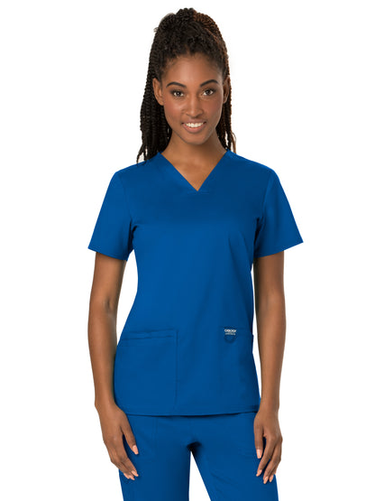 Women's 3-Pocket V-Neck Scrub Top - WW620 - Royal