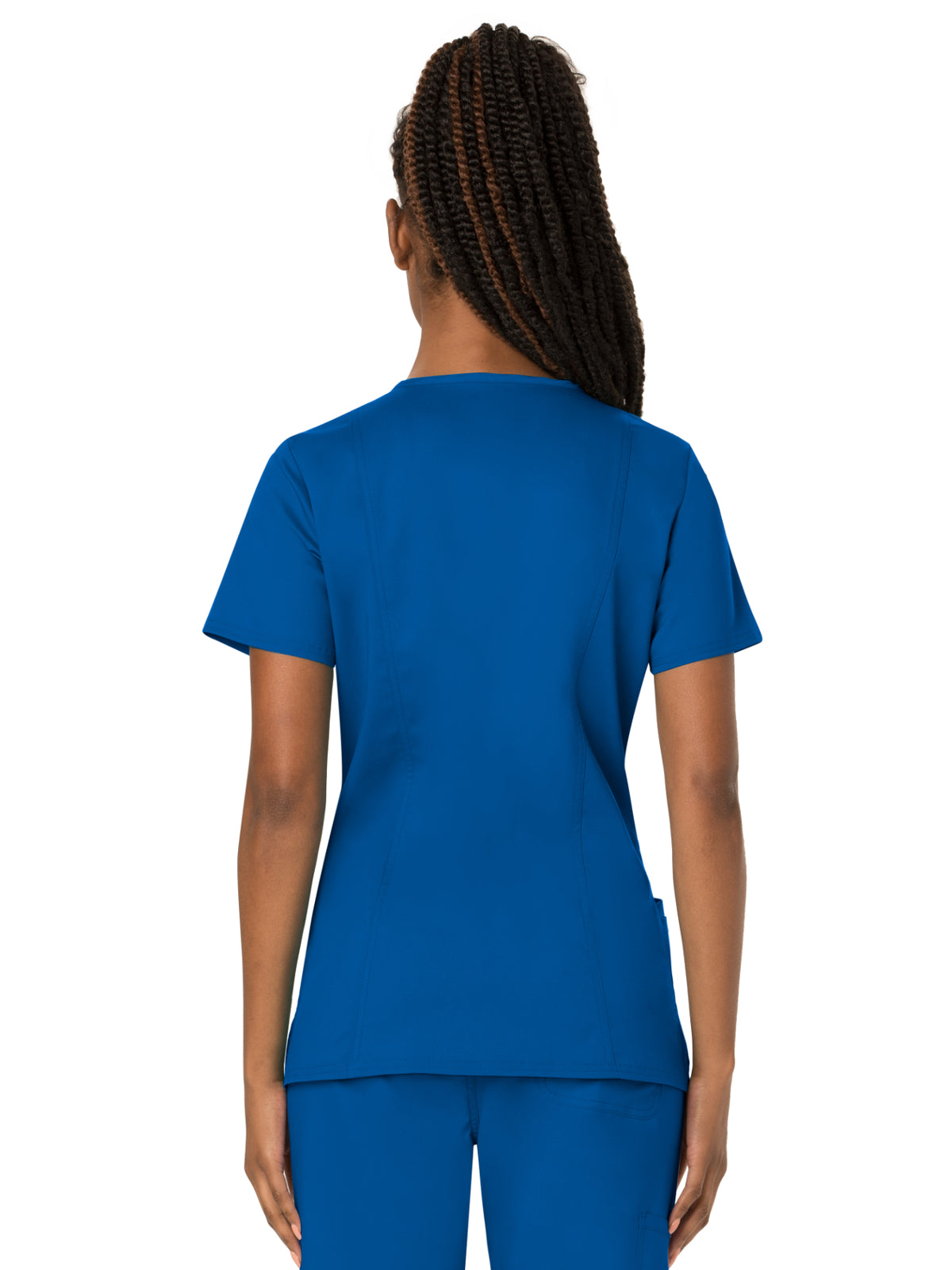 Women's 3-Pocket V-Neck Scrub Top - WW620 - Royal