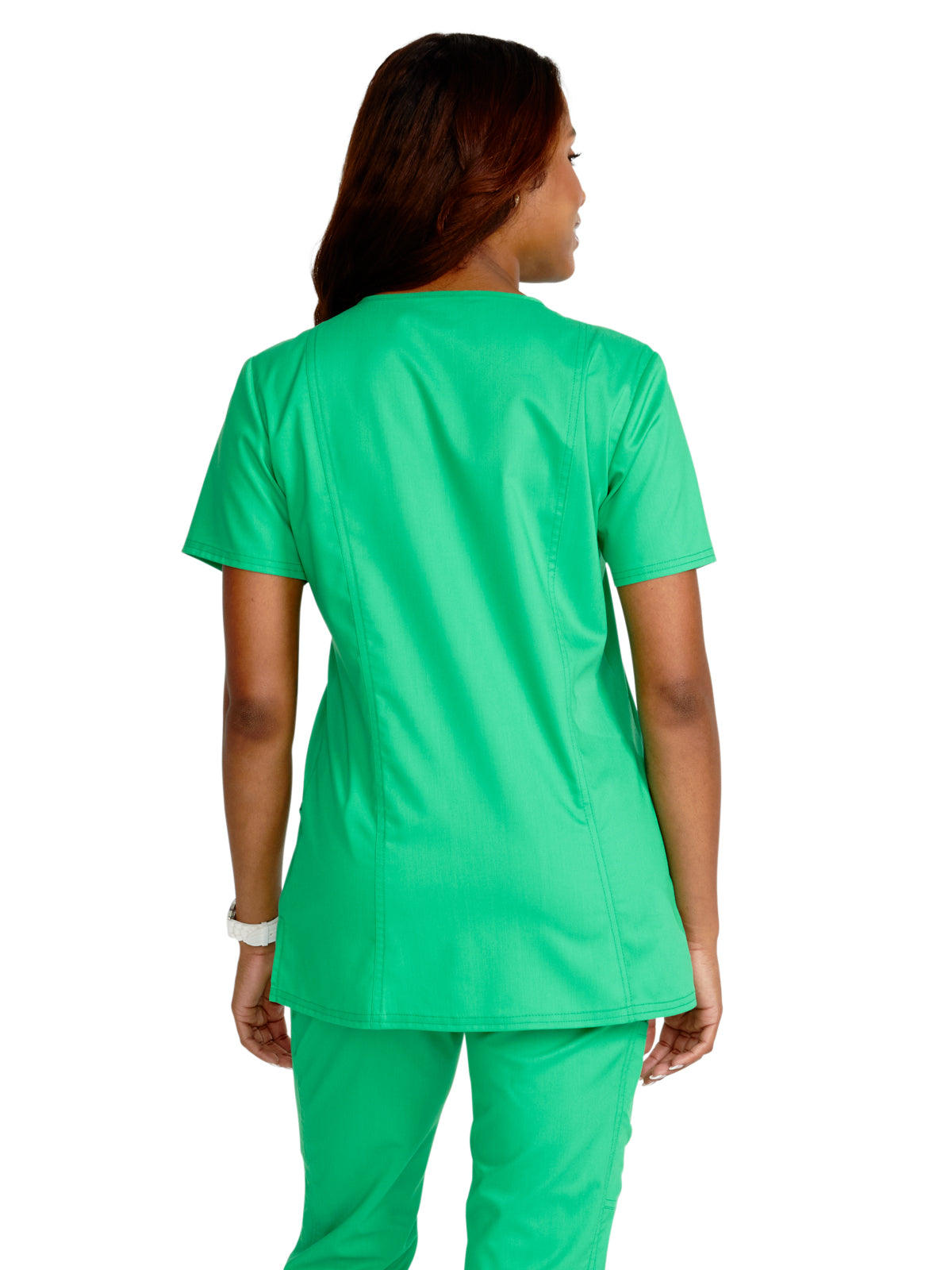 Women's 3-Pocket V-Neck Scrub Top - WW620 - Sparkling Jade