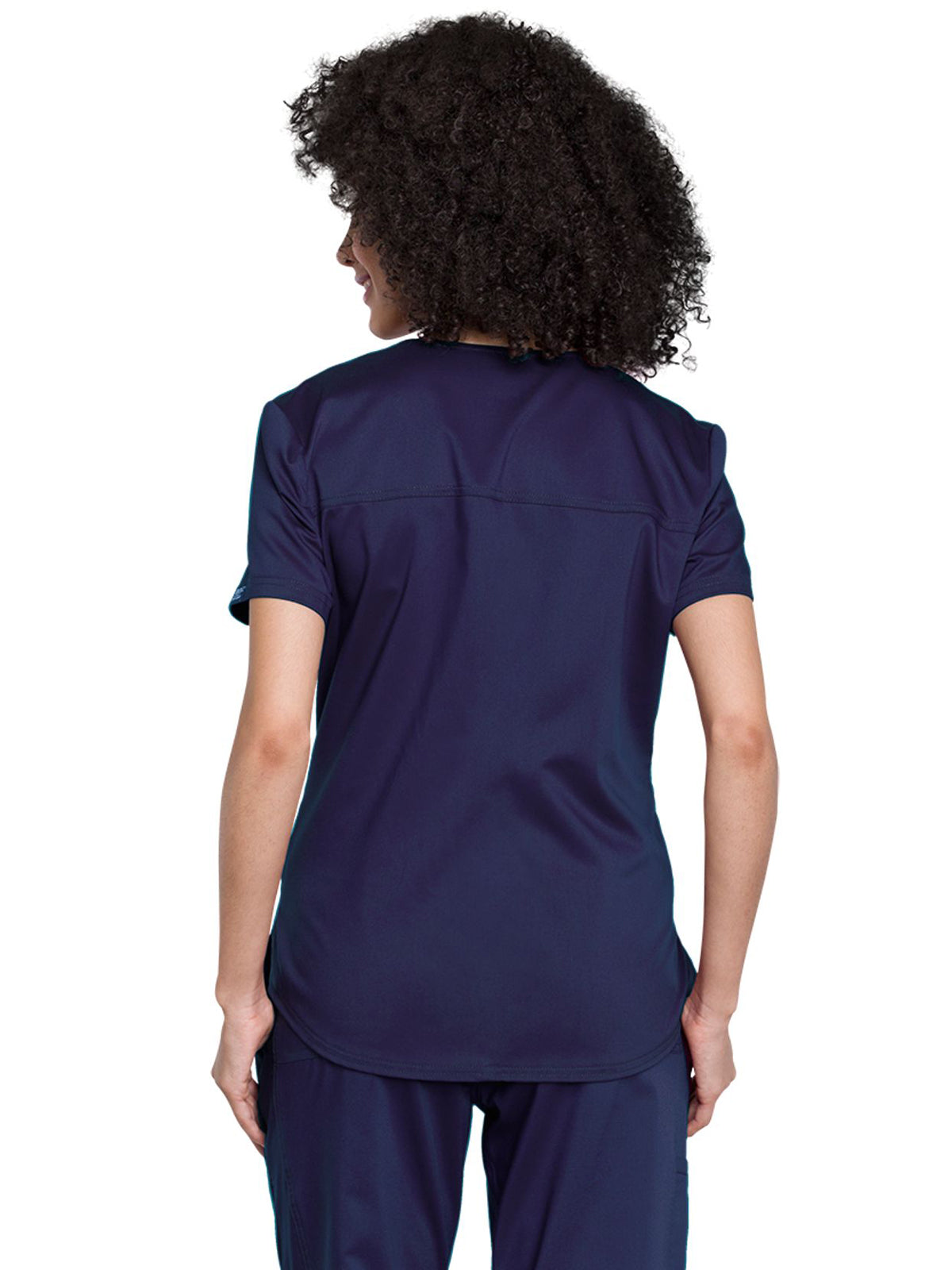 Women's 1-Pocket Tuckable V-Neck O.R. Top - WW657 - Navy