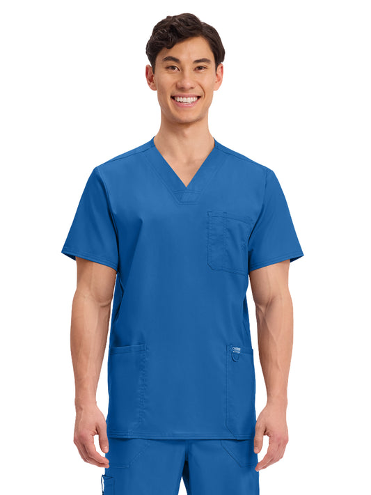 Men's 3-Pocket V-Neck Top - WW670 - Royal