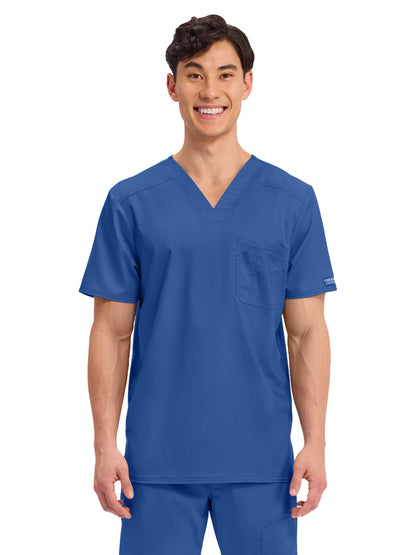 Men's 1-Pocket Tuckable V-Neck Top - WW690 - Galaxy Blue