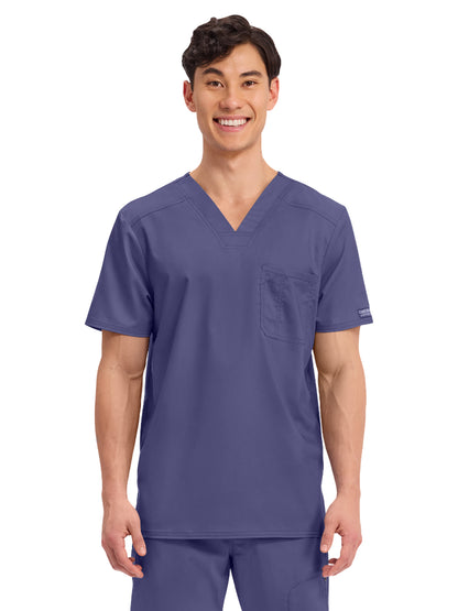 Men's 1-Pocket Tuckable V-Neck Top - WW690 - Grape