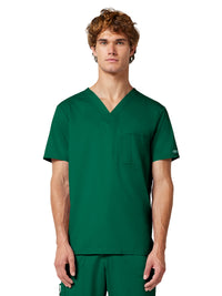 Men's 1-Pocket Tuckable V-Neck Top - WW690 - Hunter Green