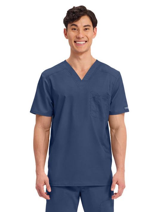 Men's 1-Pocket Tuckable V-Neck Top - WW690 - Navy