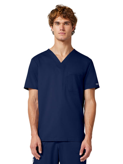 Men's 1-Pocket Tuckable V-Neck Top - WW690 - Navy