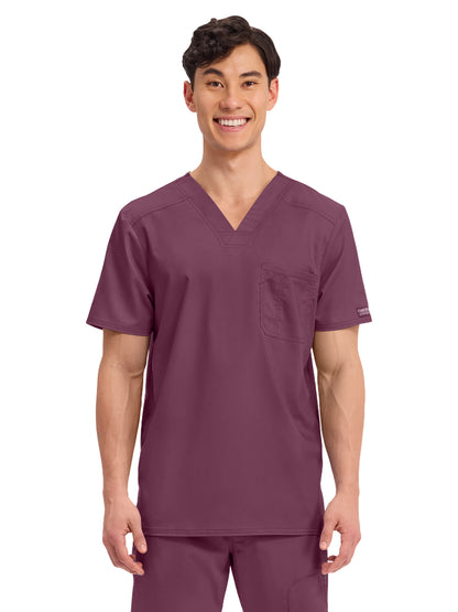 Men's 1-Pocket Tuckable V-Neck Top - WW690 - Wine