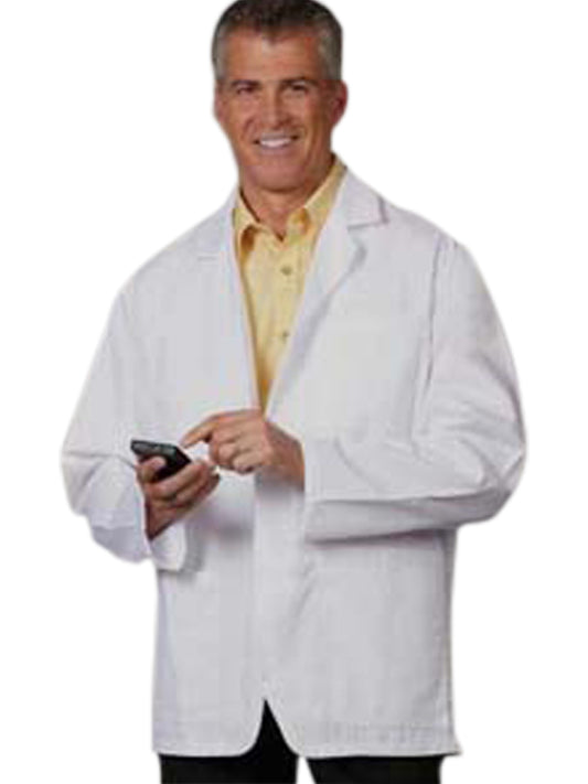 Men's Multi-Pocket 30" Consultation Lab Coat - 180 - White