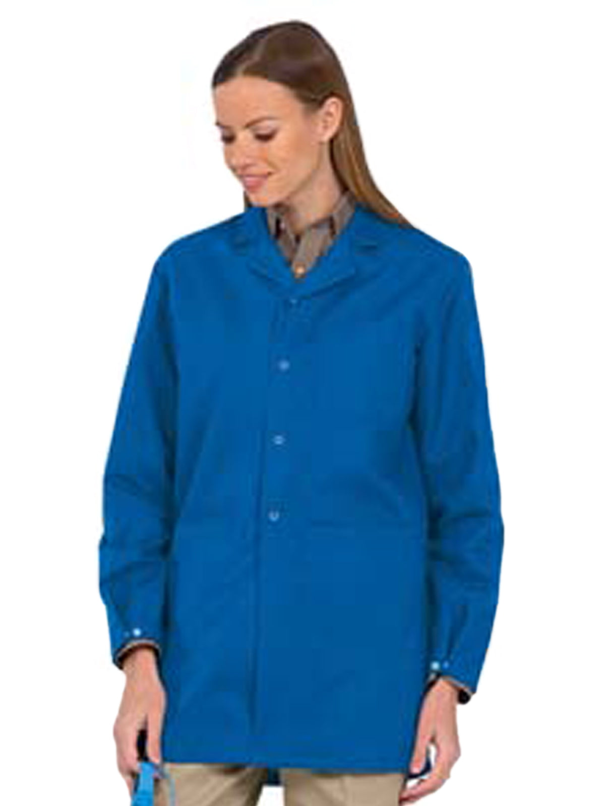 Unisex 3-Pocket 33" Microstat System Lab Jacket - 3432 - Royal Blue