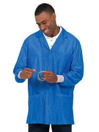 Unisex 3-Pocket 33" Workstat System Lab Jacket - 3474 - Royal Blue