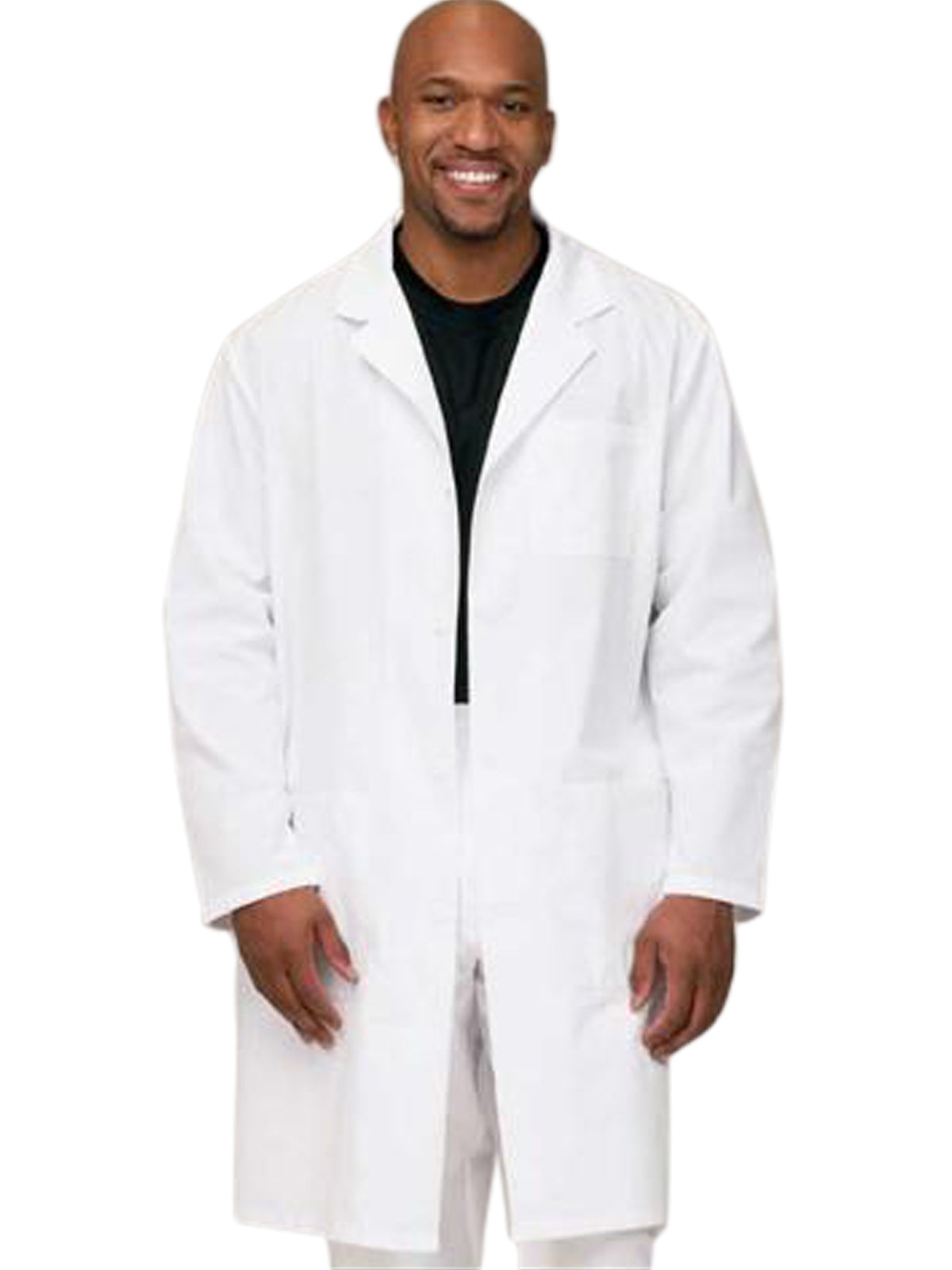 Unisex Oversized-Pocket 41" Full-Length Lab Coat - 3495 - White