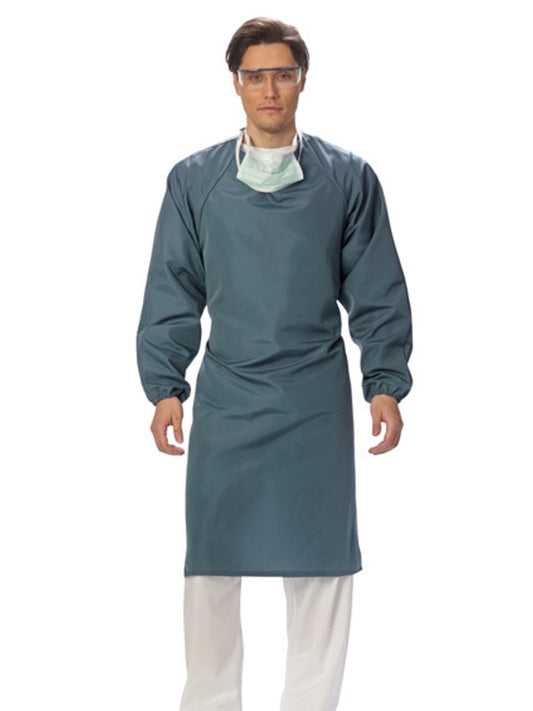 Unisex Pocketless PFAS-Free Apron Gown - 537 - Blue Mist