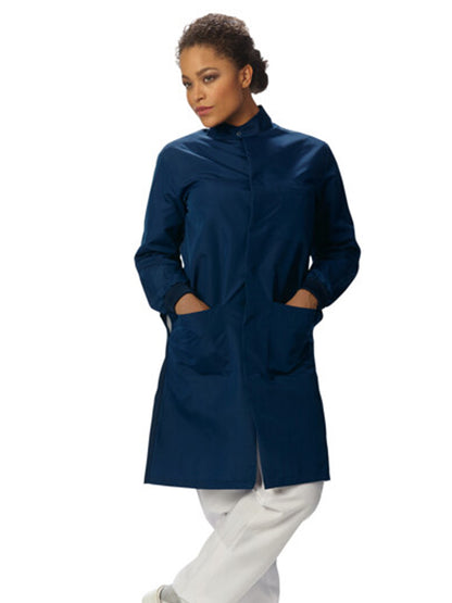 Unisex Snap Closure at Neck Protective Coat - 6425 - Navy