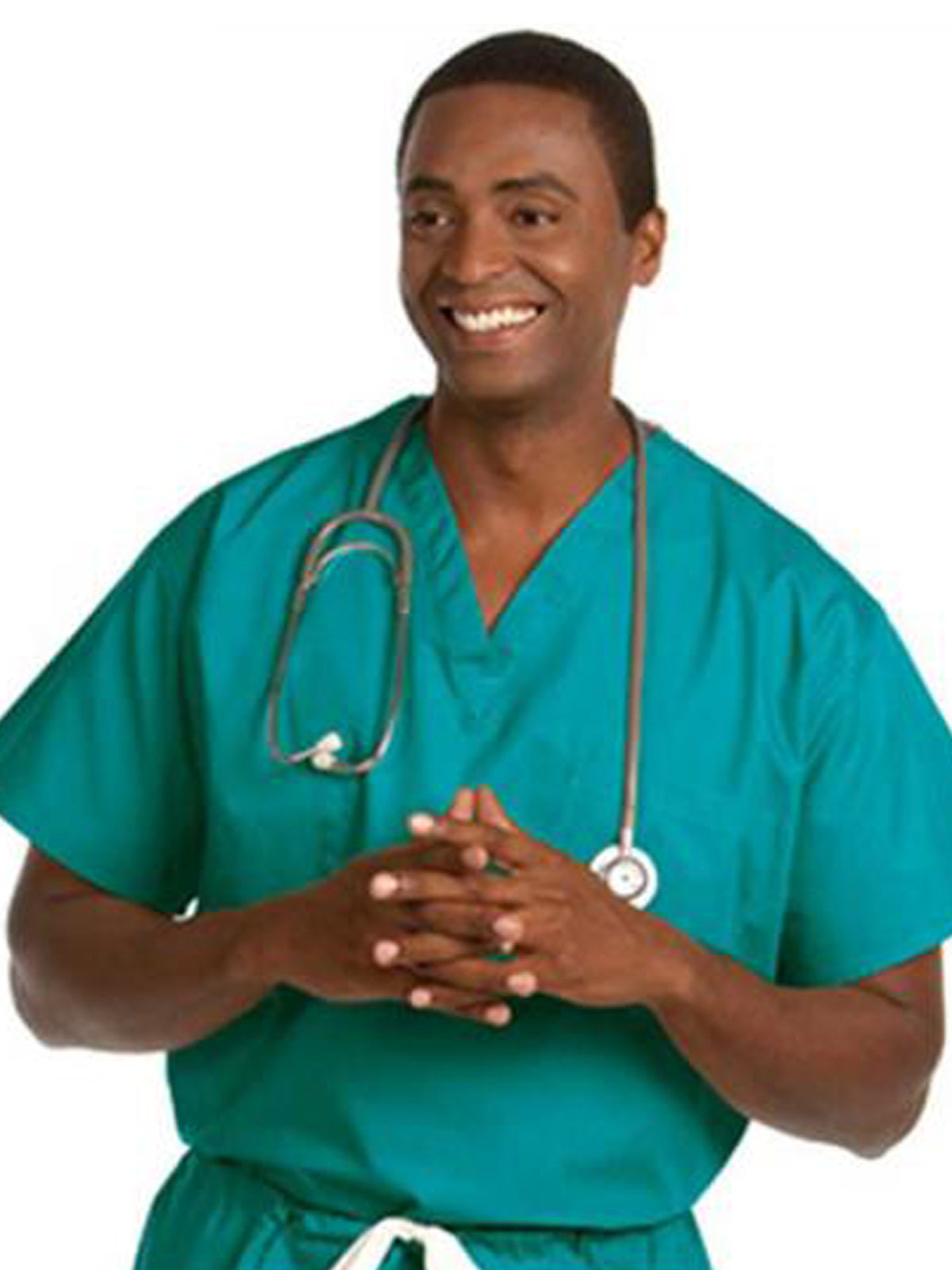 Unisex Reversible V-Neck Top in Teal - 6695 - Teal