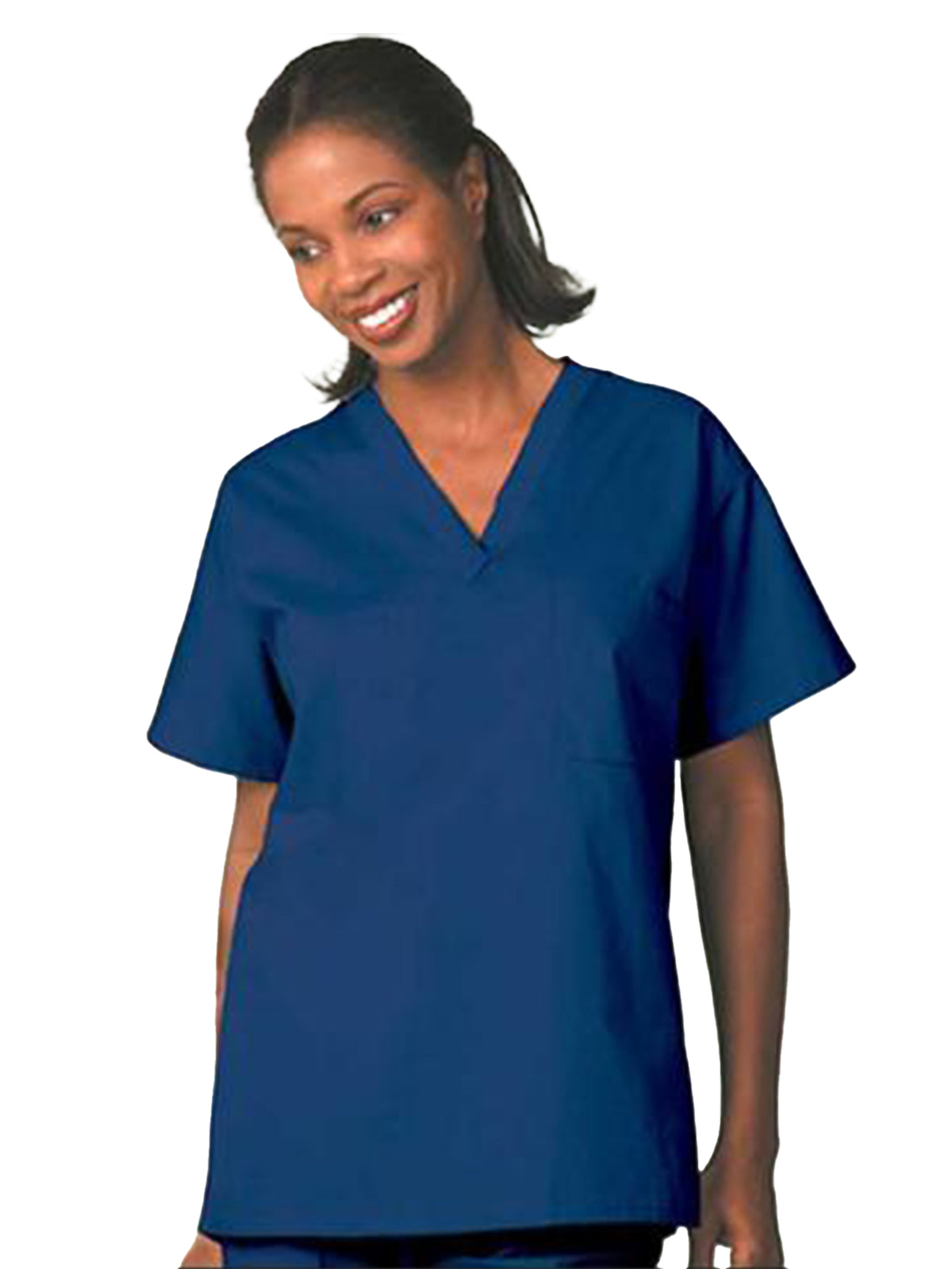 Unisex Reversible Set-In Scrub Shirt - 6785 - Navy