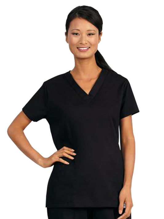 Women's V-Neck Tunic - 7172 - Black