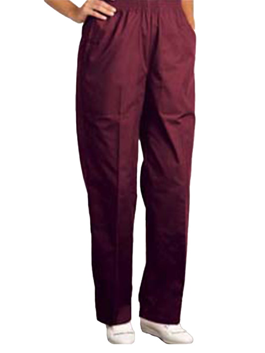 Women's Fashion Slacks Pant - 7401 - Burgundy