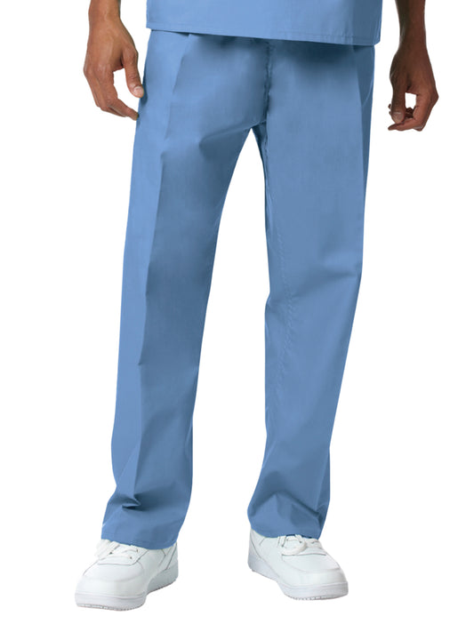 Unisex No Pocket Reversible Drawcord Scrub Pants - 7504 - Ciel Blue